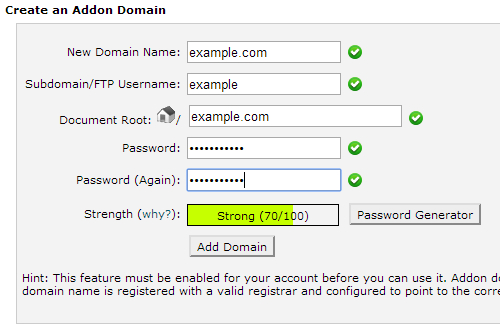 Hostgator for adding a domain for small business website